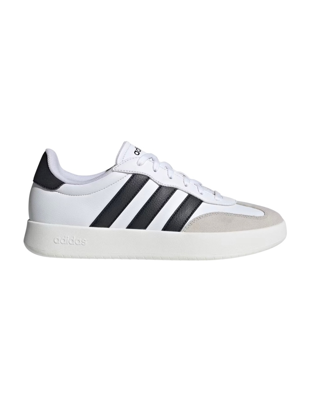 Adidas Barreda Women’s Classic Sneaker Shoe White Black Tri Stripe Casual 8.5